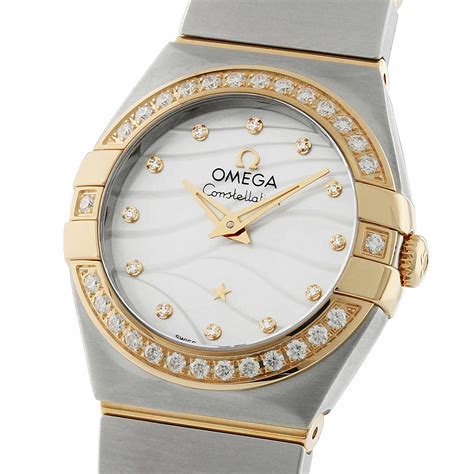 price omega constellation ladies|ladies omega constellation diamond bezel.